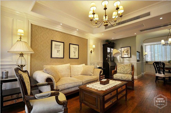 小美式客廳設計