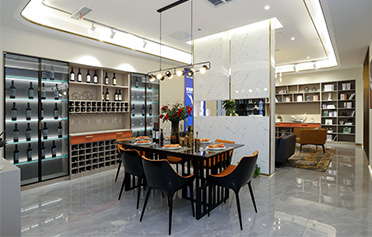 現代風格開放式酒柜效果圖